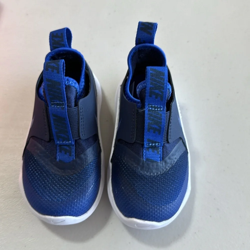 Nike Toddler Flex Runner Blue Slip-On Shoes Size 6c - Picture 2 of 6
